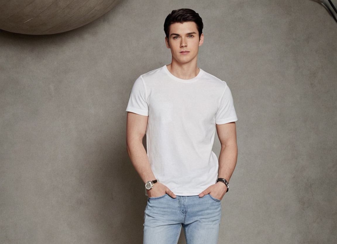 Round Neck Cotton T-Shirt –White