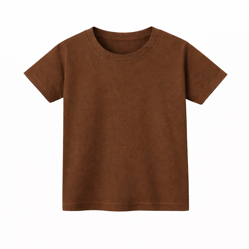 Round Neck T-Shirt – Coffee