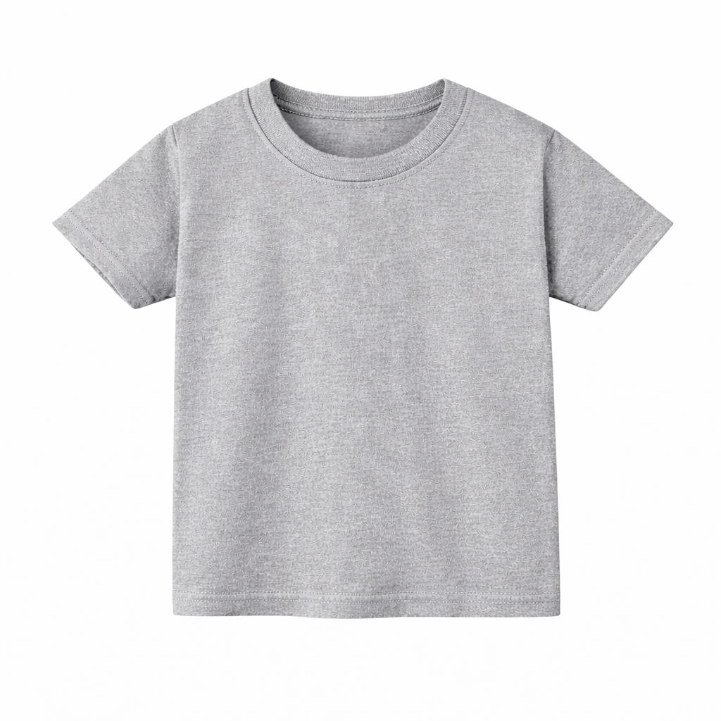 Round Neck T-Shirt – Grey Melange