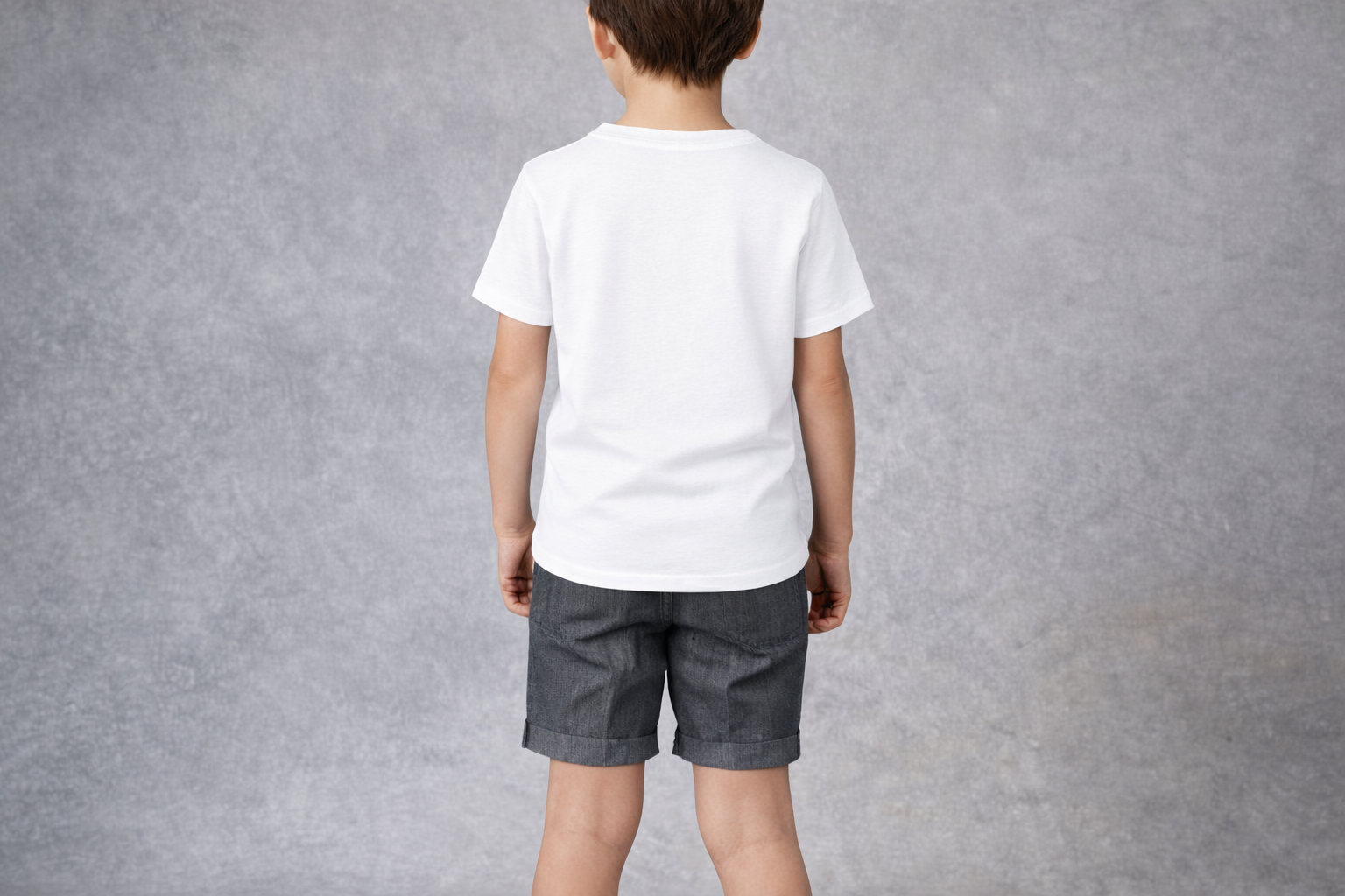 Round Neck T-Shirt – White - Image 2